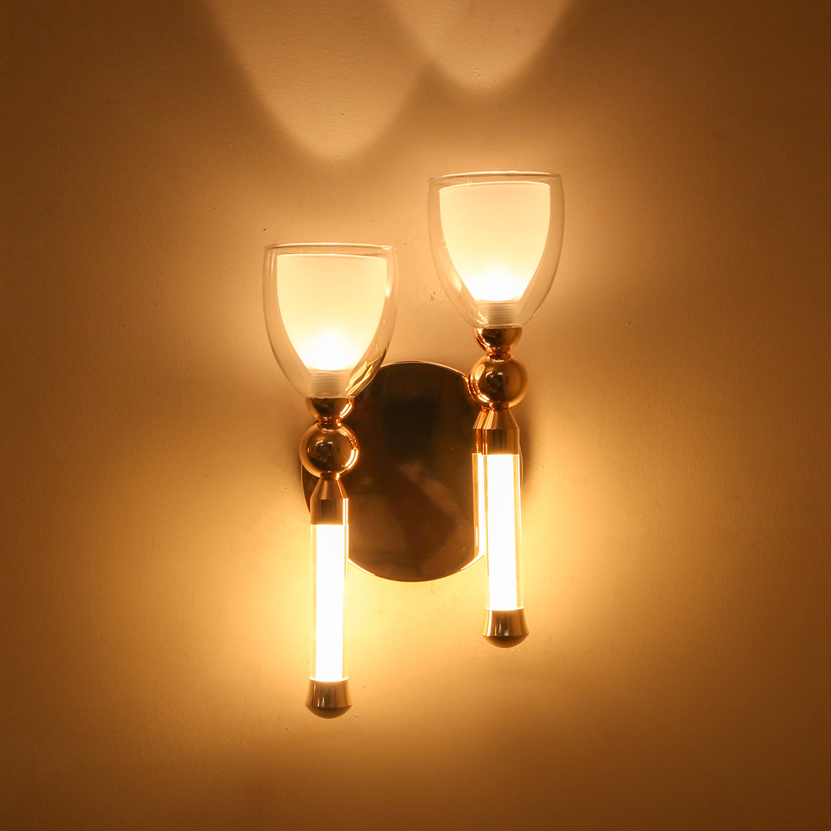 Shop Good Times Gold Double LED Wall Light Online