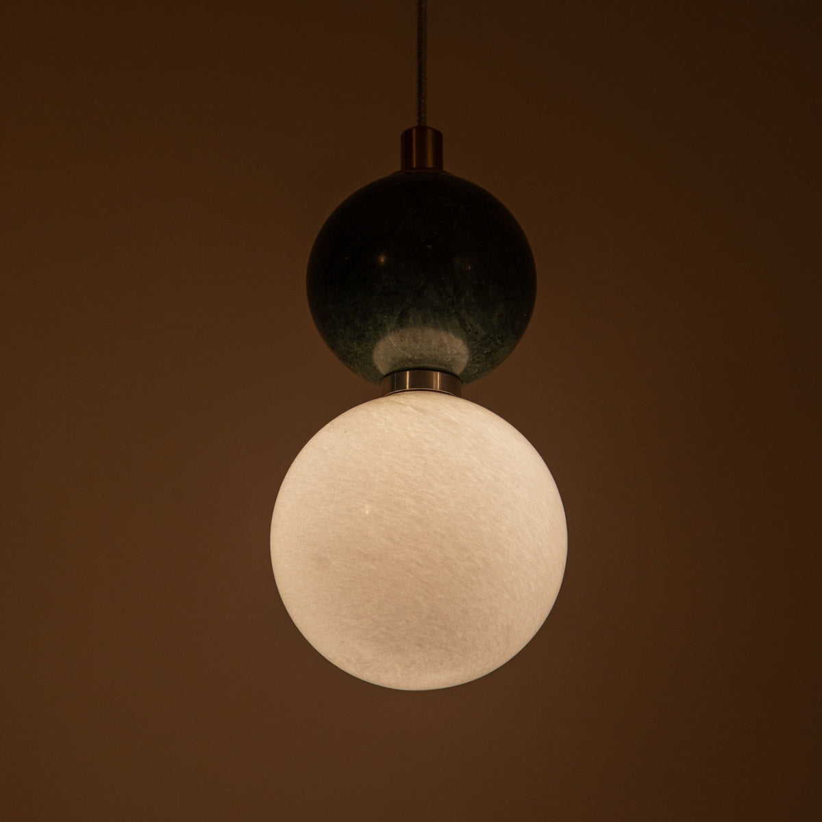 Shop Green Marble LED Pendant Light Corner