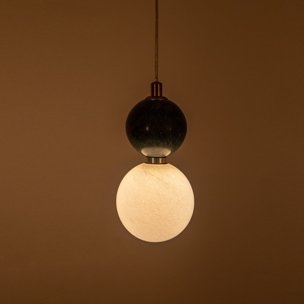 Shop Green Marble LED Pendant Light Kitchen Counter