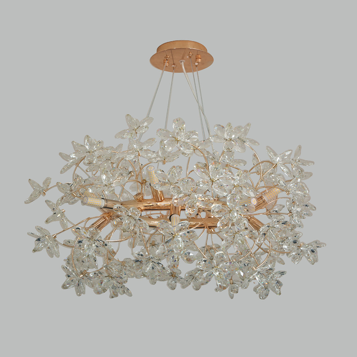 Shop Head Turner Crystal Round LED Chandelier Interior Lights