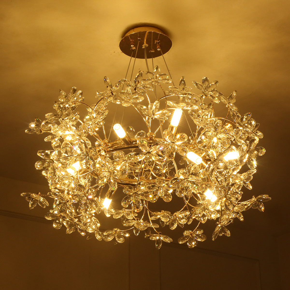 Shop Head Turner Crystal Round LED Chandelier Online