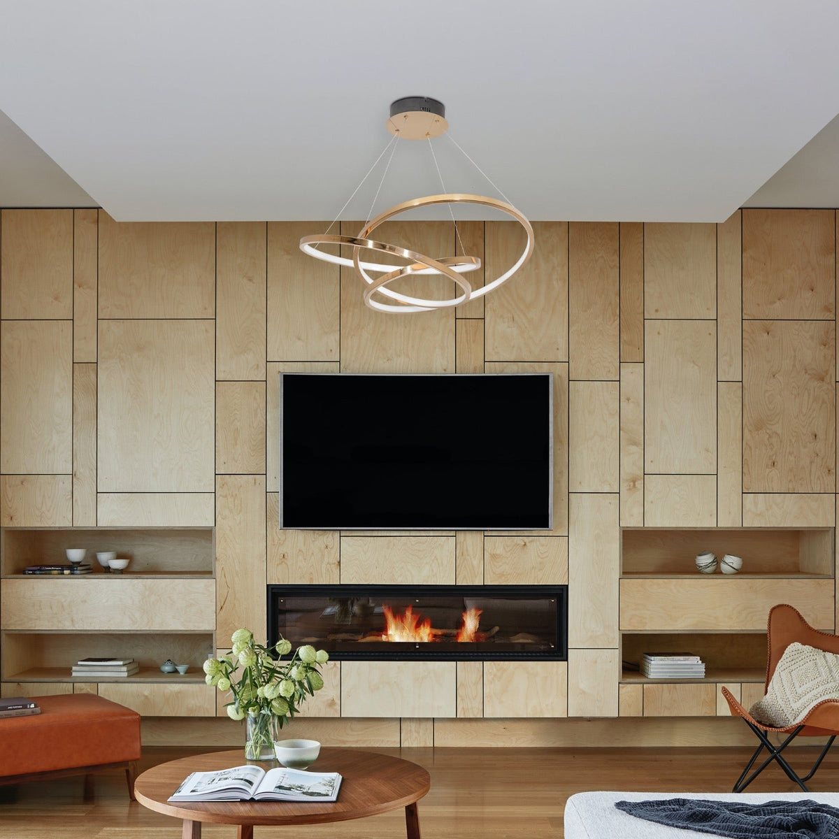 Shop Honour Gold Smart (Dimmable &amp; Remote) LED Chandelier online