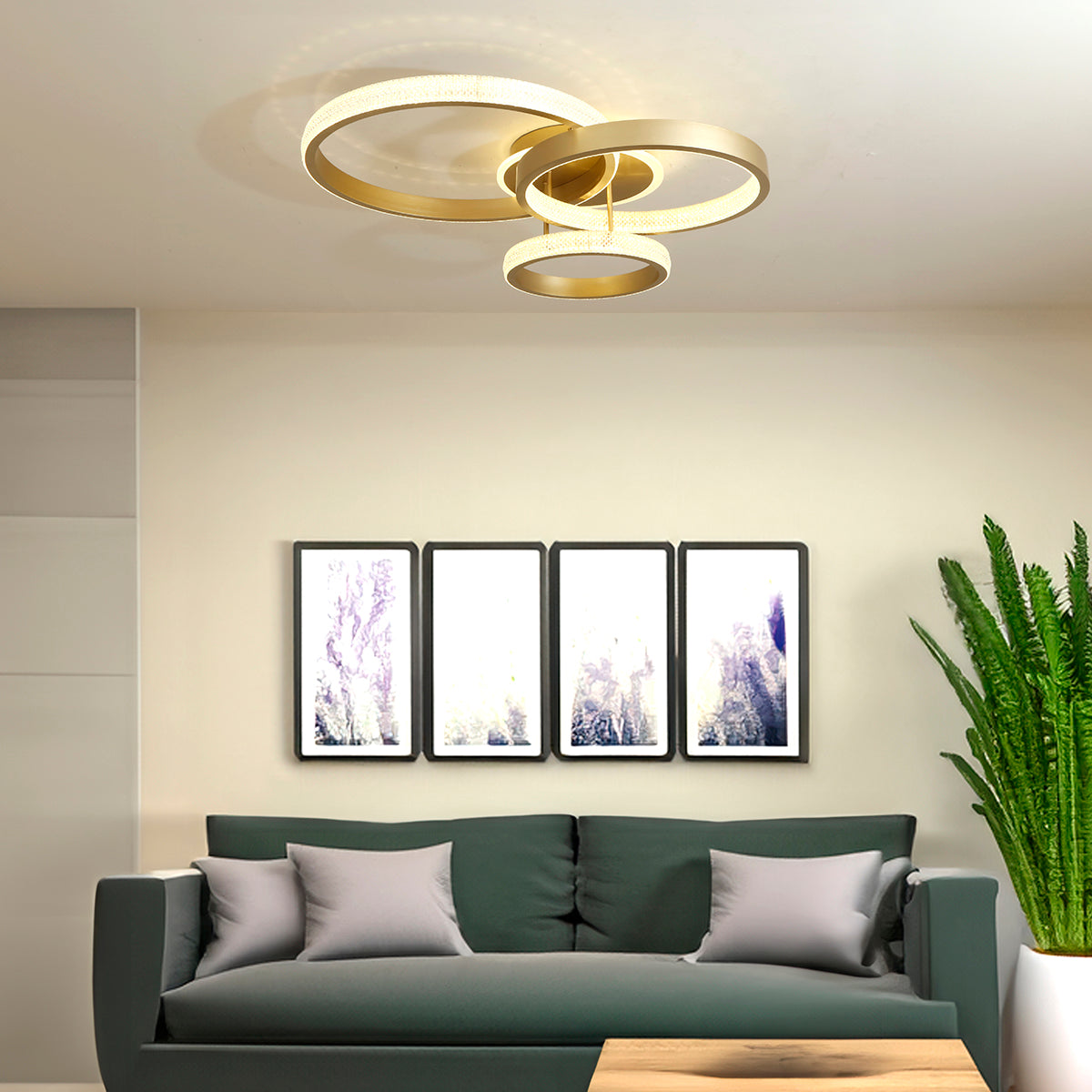 Shop Hustle 3 Colour LED Chandelier Interior Lights