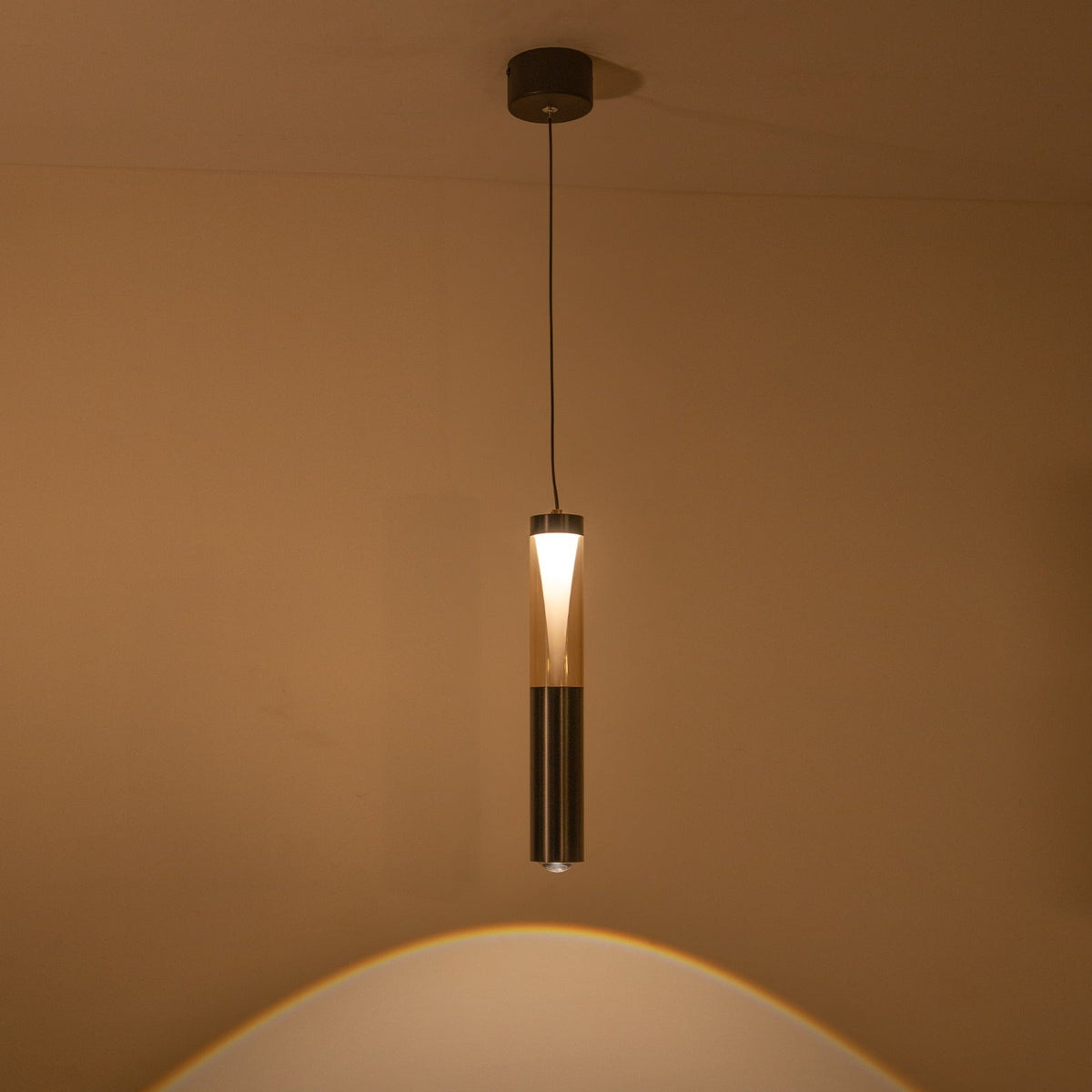 Shop Italian Touch Black LED Pendant Light corners