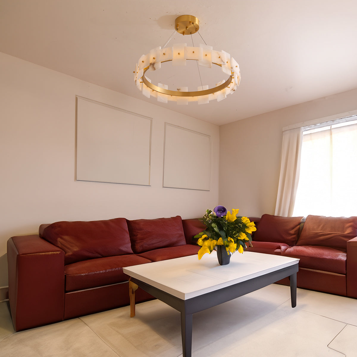 Shop Marble Bloom LED Chandelier Interior Lights