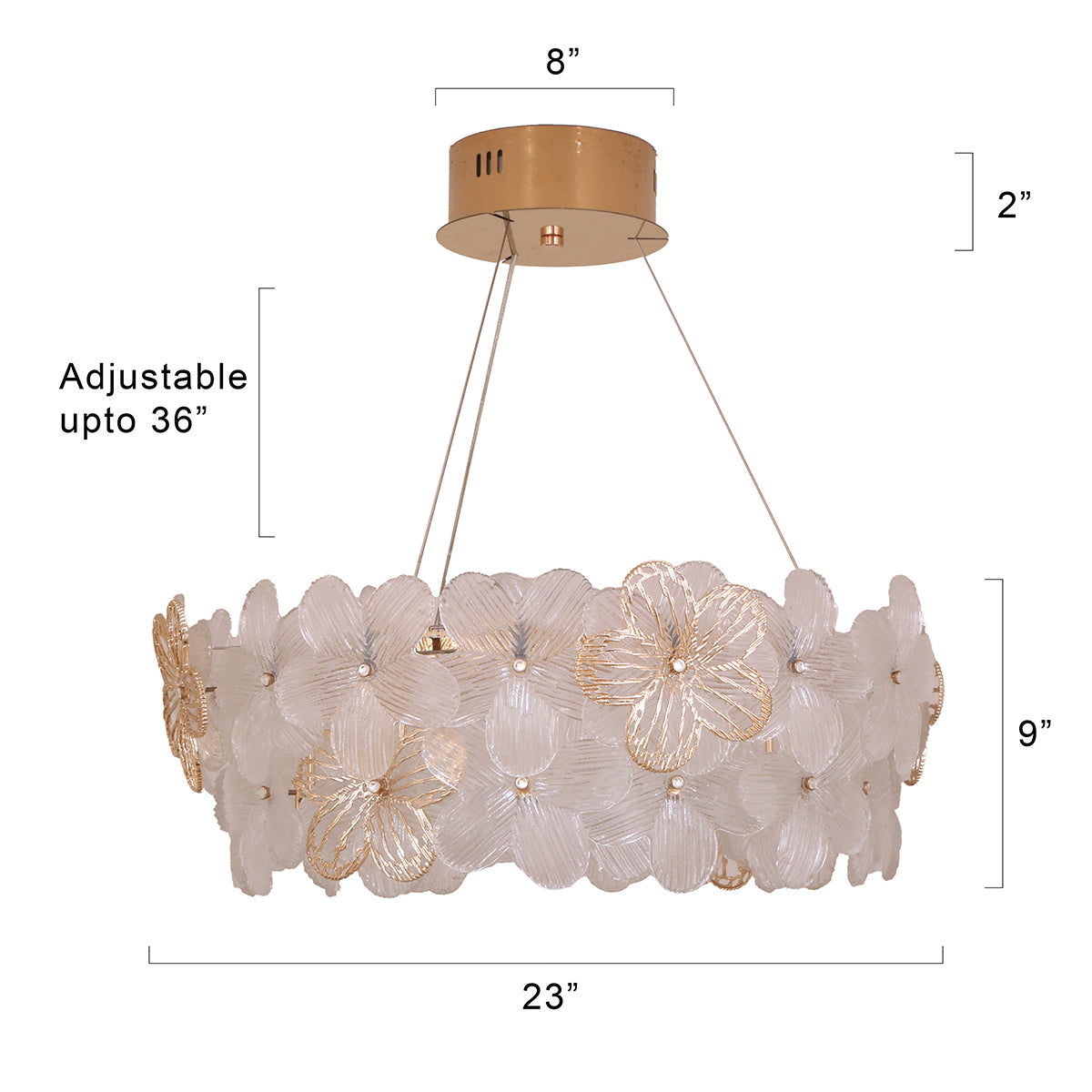 Shop Mystic Glow Smart ( Dimmable & Remote) Round LED Chandelier Online