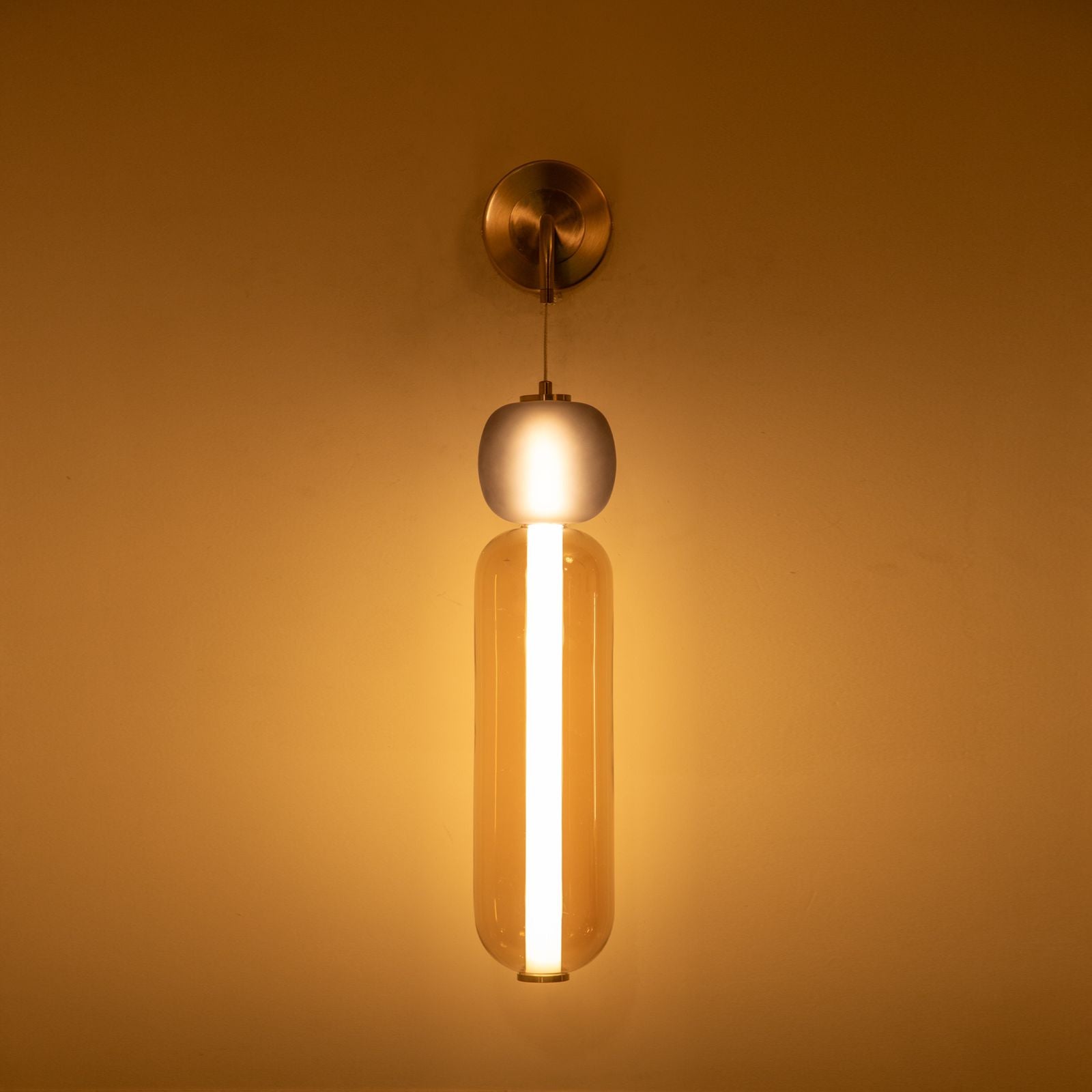 Buy Raintree Smoke Amber LED Wall Light best store Bangalore