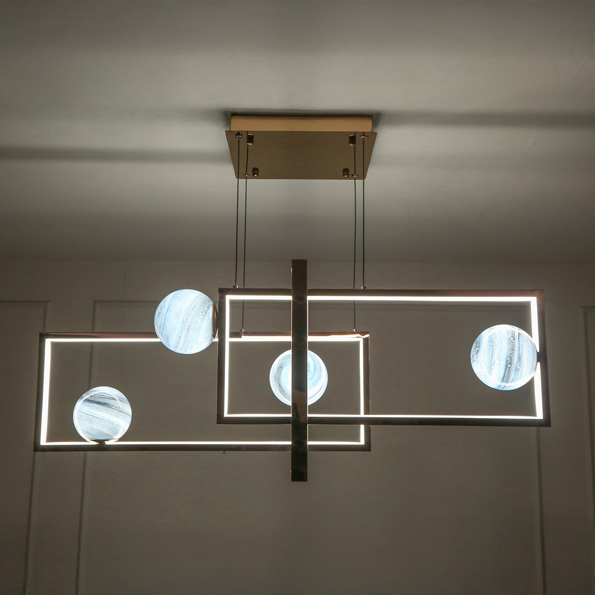 Shop Romeo Smart (Dimmable & Remote) LED Chandelier Dining Room