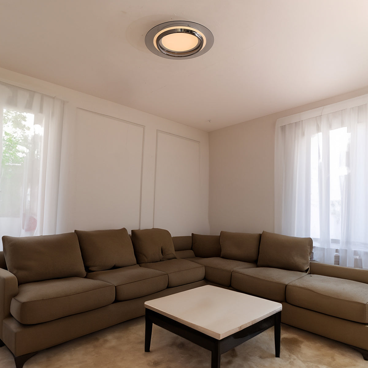 Shop Saturn Ring Black (3 Colour) LED Chandelier - Ceiling Light Bangalore