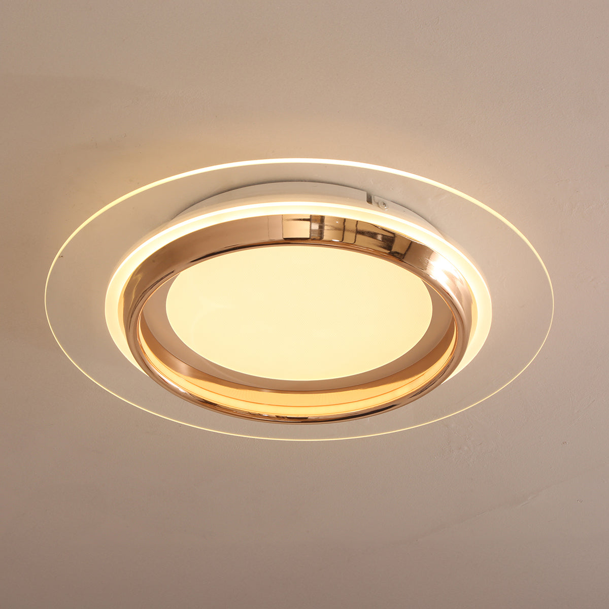 Shop Saturn Ring Rose Gold (3 Colour) LED Chandelier - Ceiling Light Bangalore