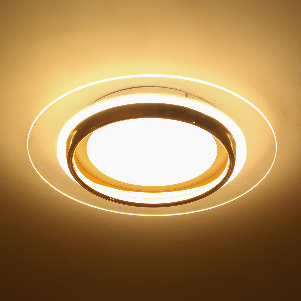 Shop Saturn Ring Rose Gold (3 Colour) LED Chandelier - Ceiling Light Living Room