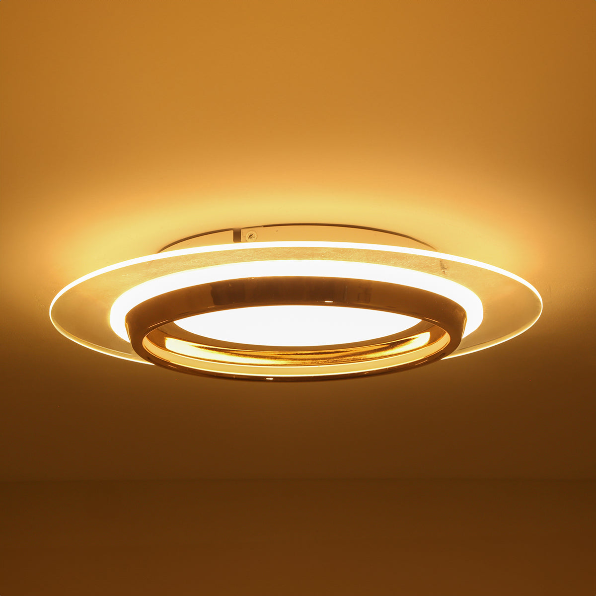 Shop Saturn Ring Rose Gold (3 Colour) LED Chandelier - Ceiling Light Online