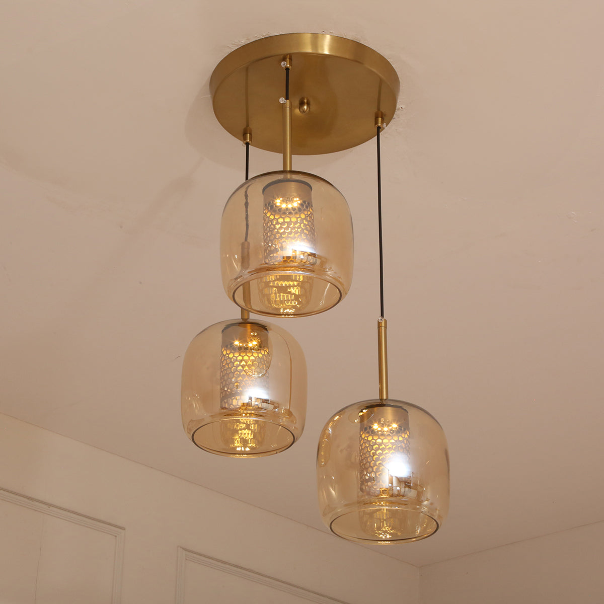 Shop Serene 3 Lights LED Chandelier Living Room