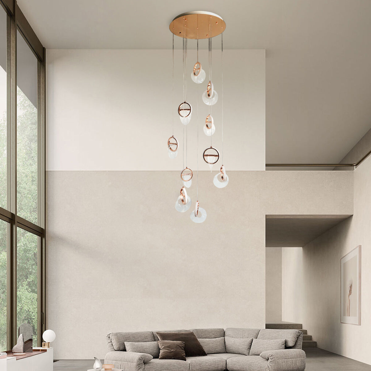 Shop She Said Yes (3 Colour) Double Height LED Chandelier Bangalore