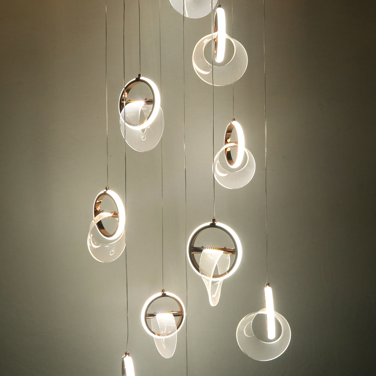 Shop She Said Yes (3 Colour) Double Height LED Chandelier Living Room