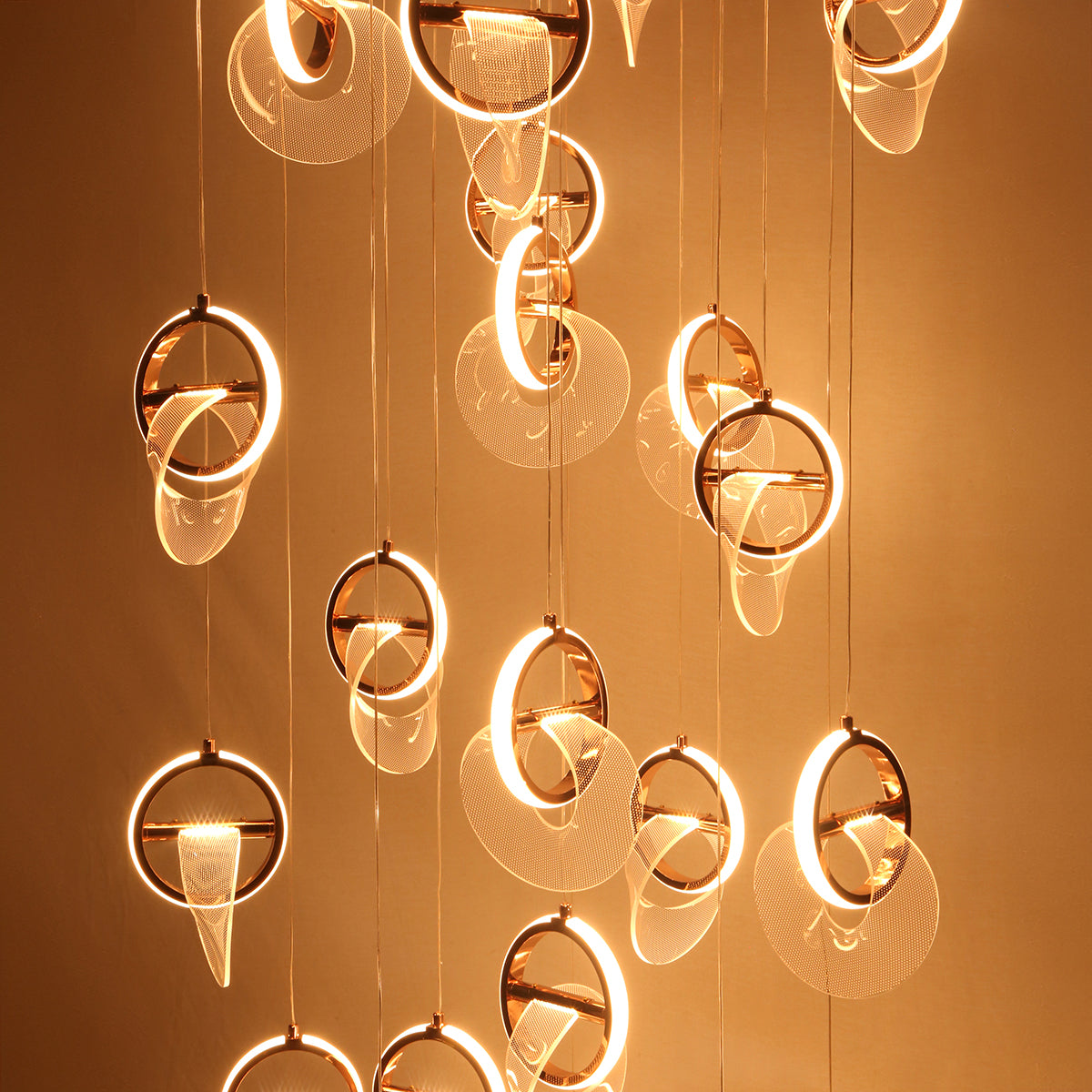 Shop She Said Yes (3 Colour) Double Height LED Chandelier Online