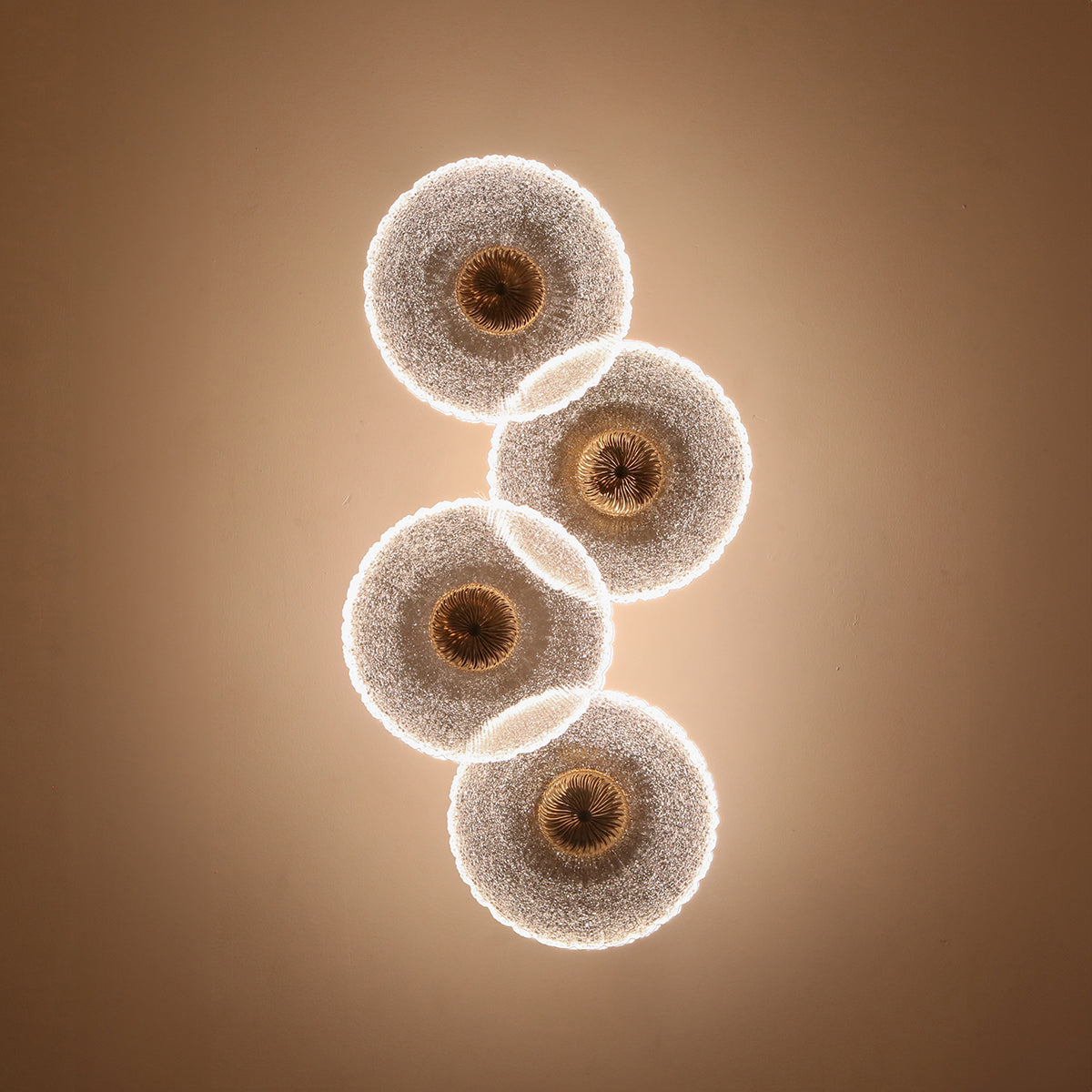 Shop Show off 4-Glass (3 Colour) LED Wall Light Bangalore 