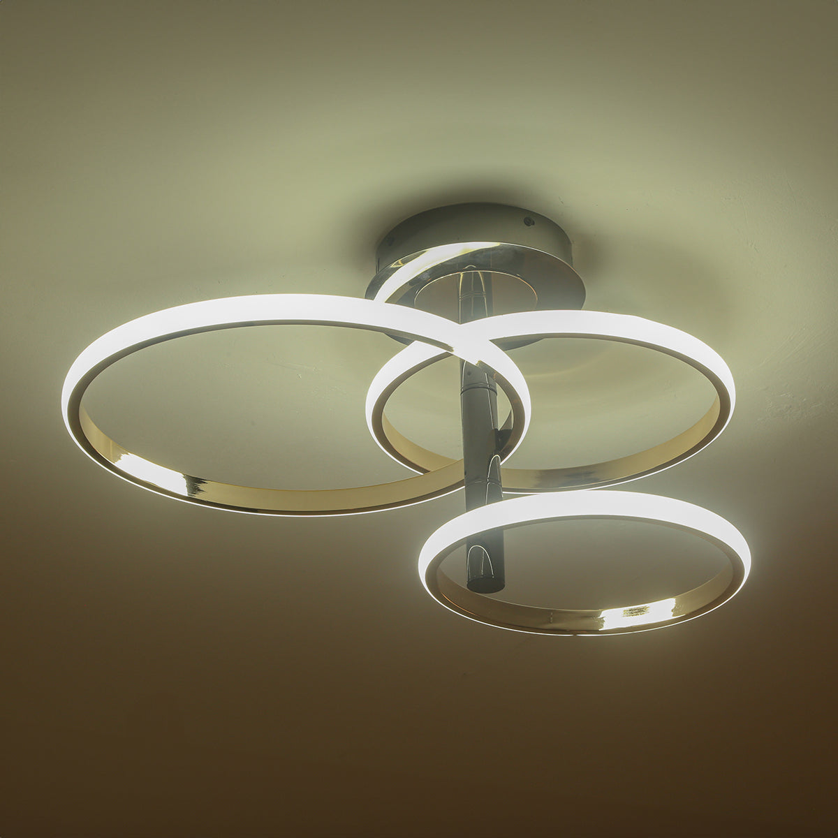 Shop Simplicity 3 Ring (3 Colour) LED Chandelier Bangalore