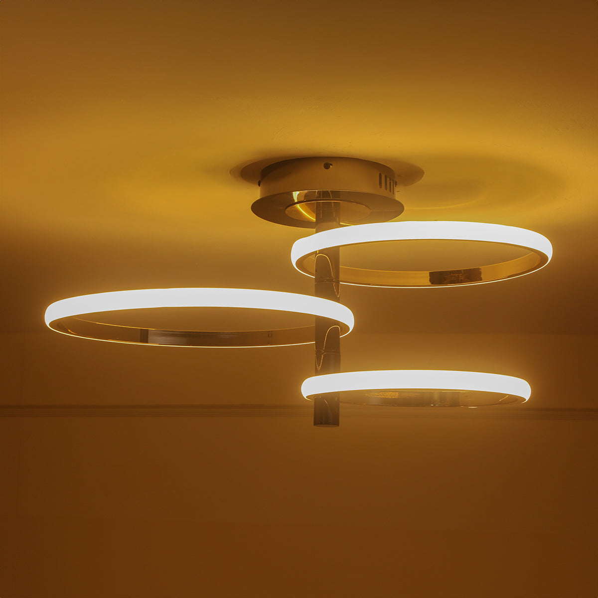 Shop Simplicity 3 Ring (3 Colour) LED Chandelier Interior Lights