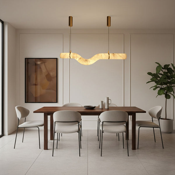 Singular Spanish Marble LED Chandelier for Dining | Light & Living