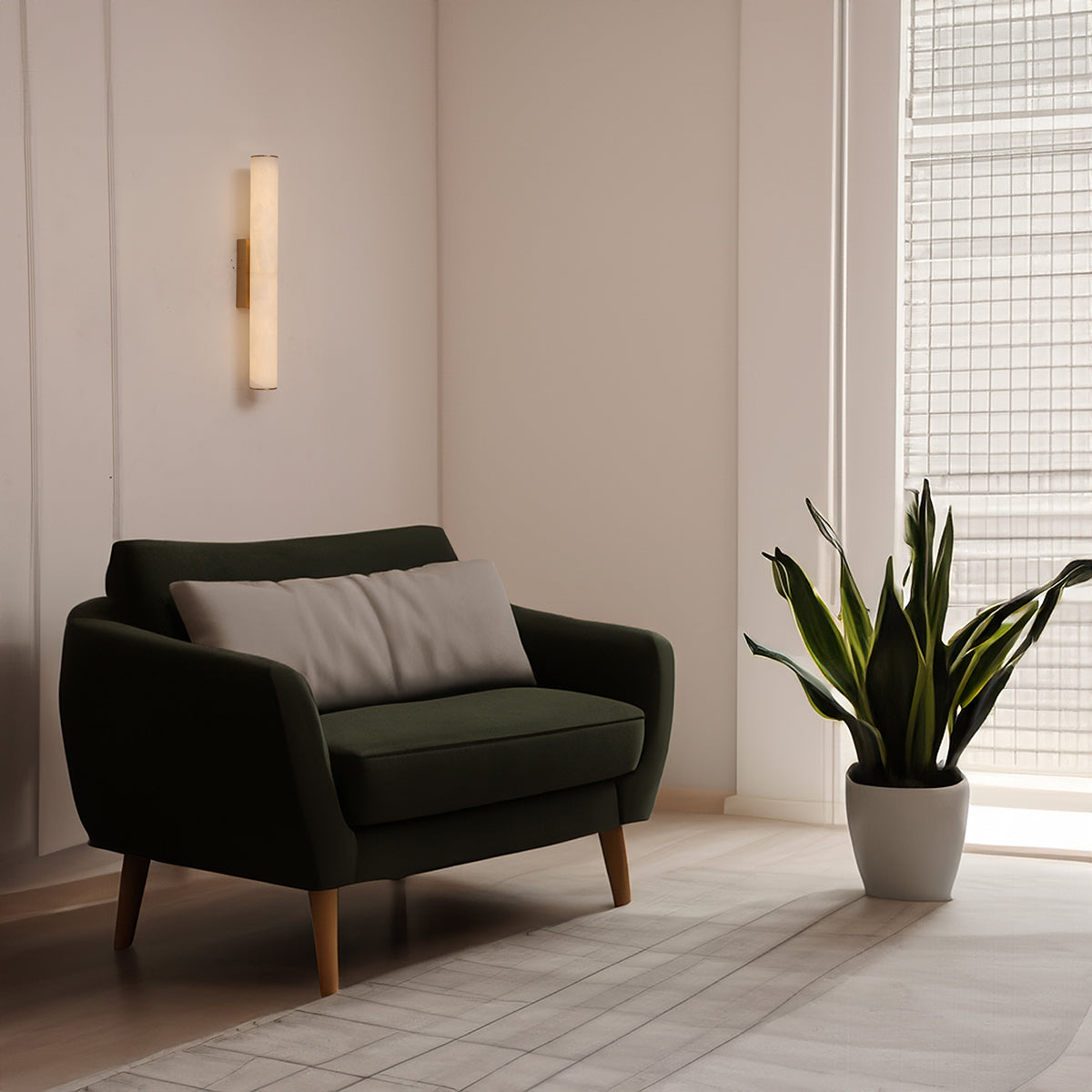 Shop Sleek Marble 500mm LED Wall Light Interior Lights