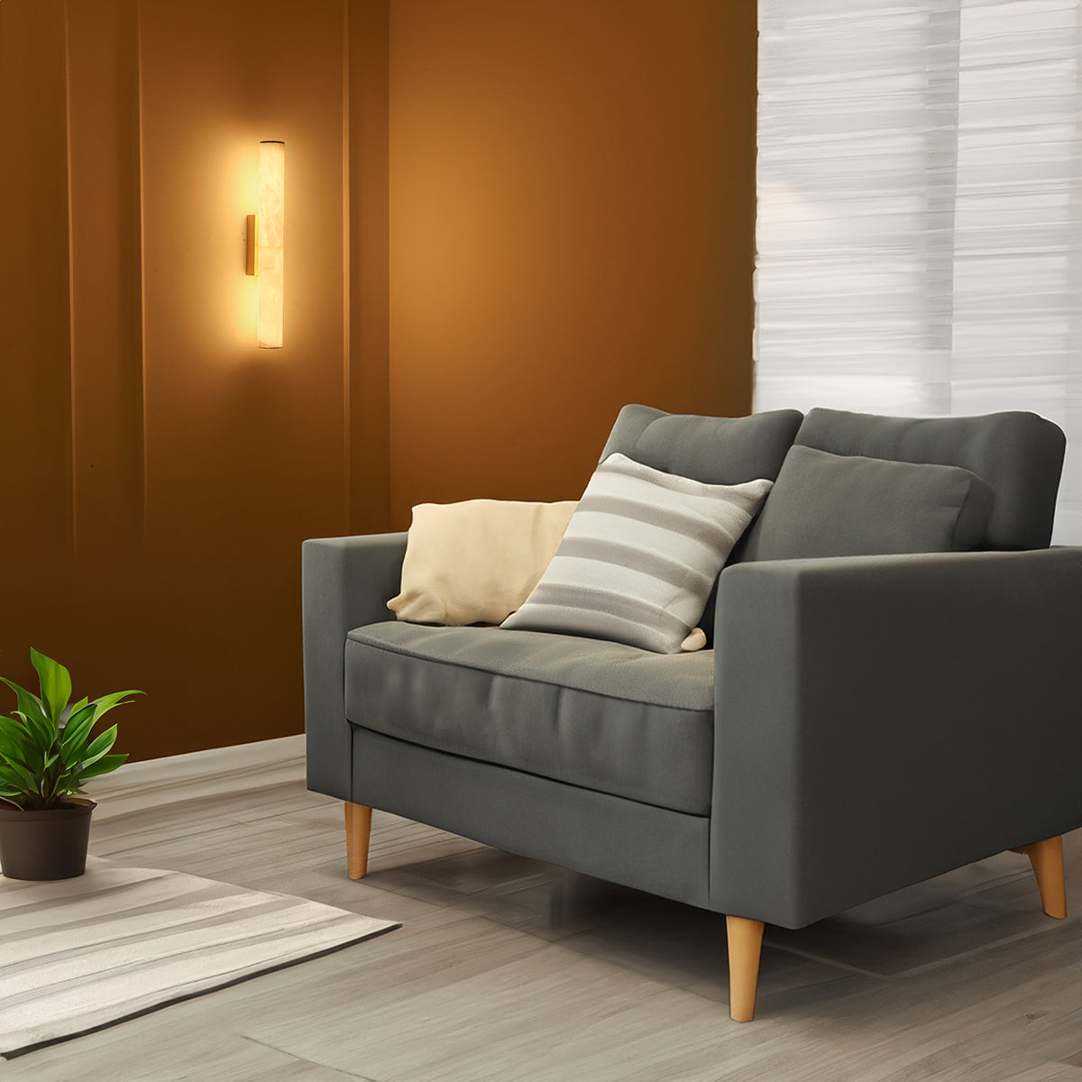Shop Sleek Marble 500mm LED Wall Light Online