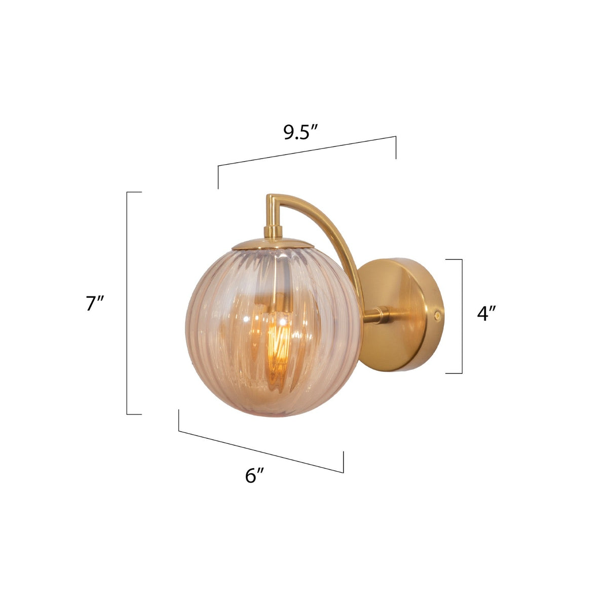 Shop Sleeping Beauty Amber Wall Light bedrooms