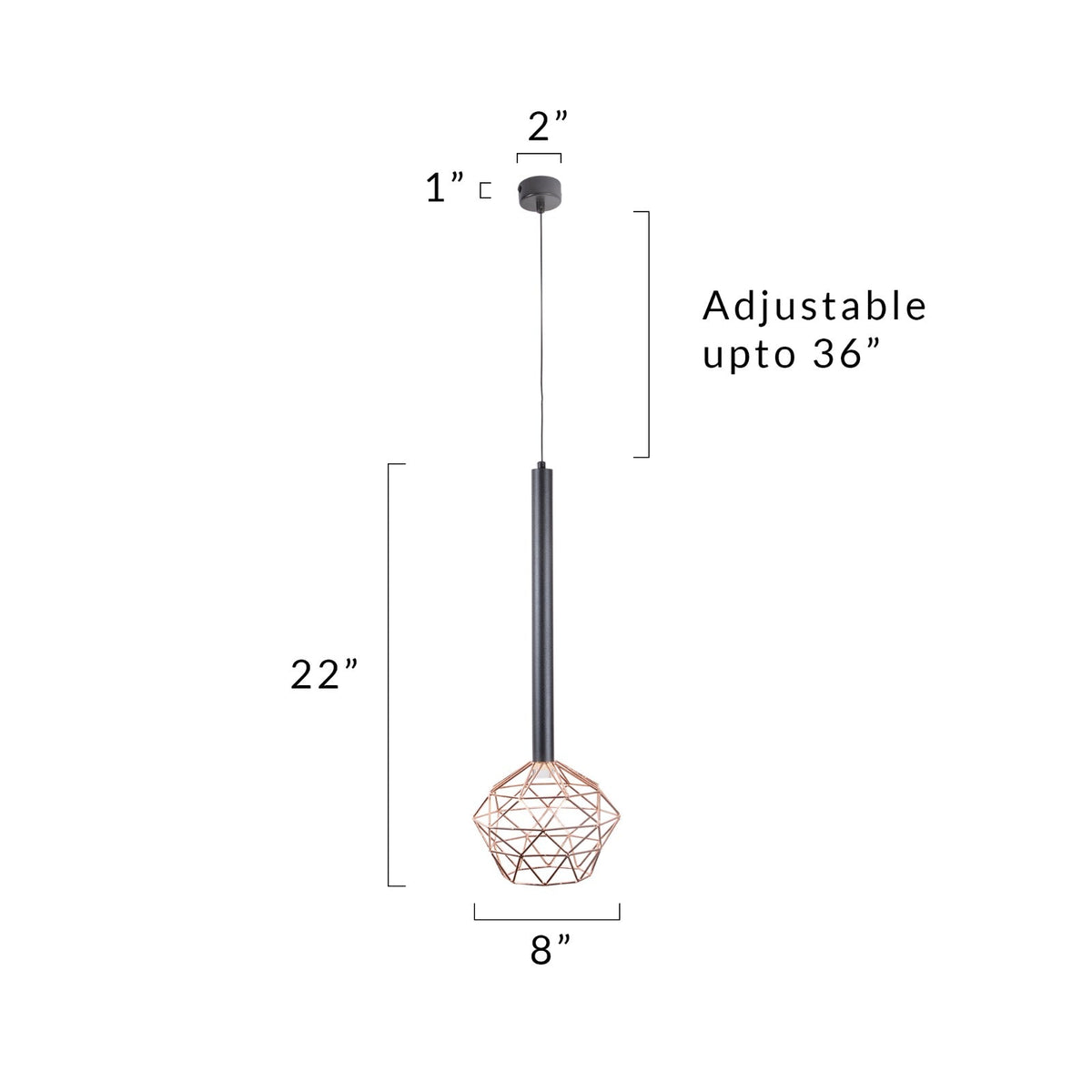 Shop Sol Rose Gold LED Pendant Light online