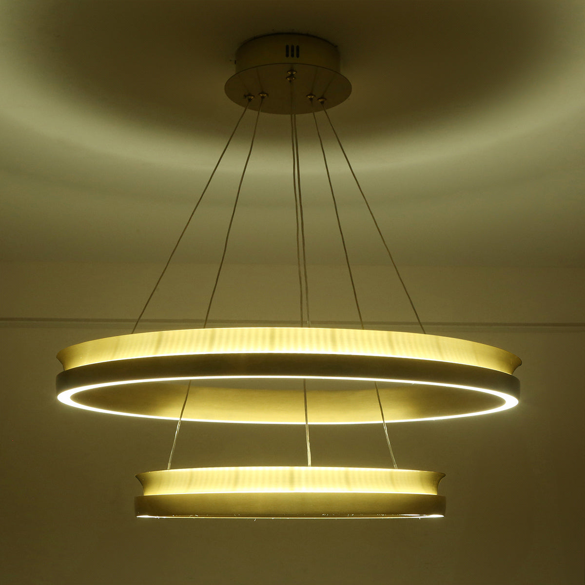 Shop Sophisticated Rings (3 Colour) LED Chandelier Interior Lights