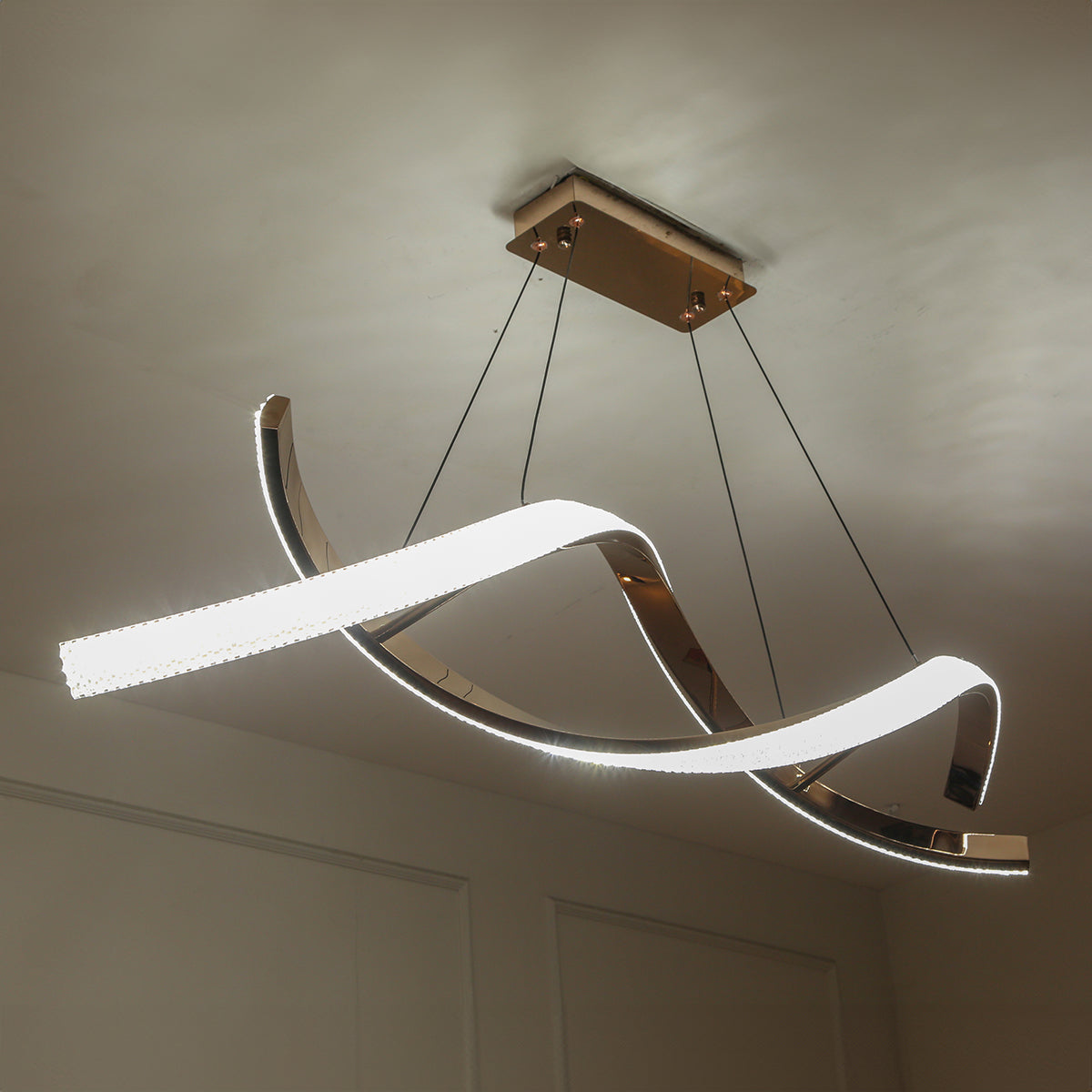 Shop Sound of Space Smart (Dimmable &amp; Remote) LED Chandelier Living Room