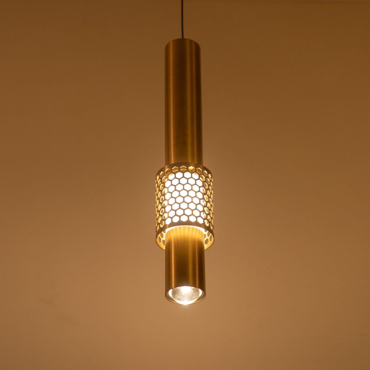 Shop Style Union Matt Gold LED Pendant Light Corner hanging