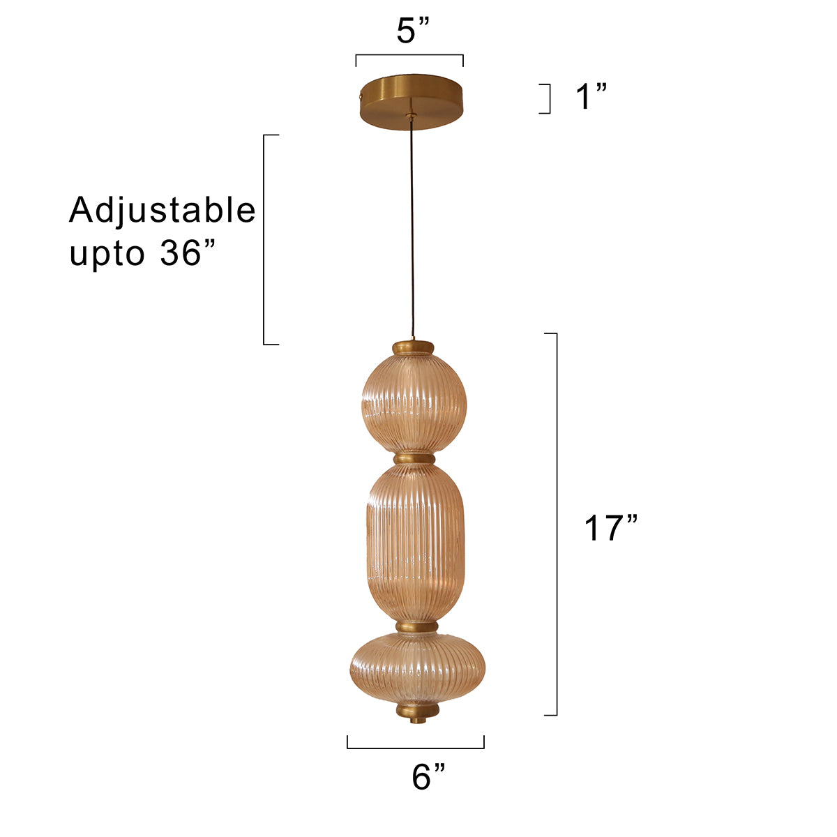 Shop Summer Joy Amber LED Pendant Light Online