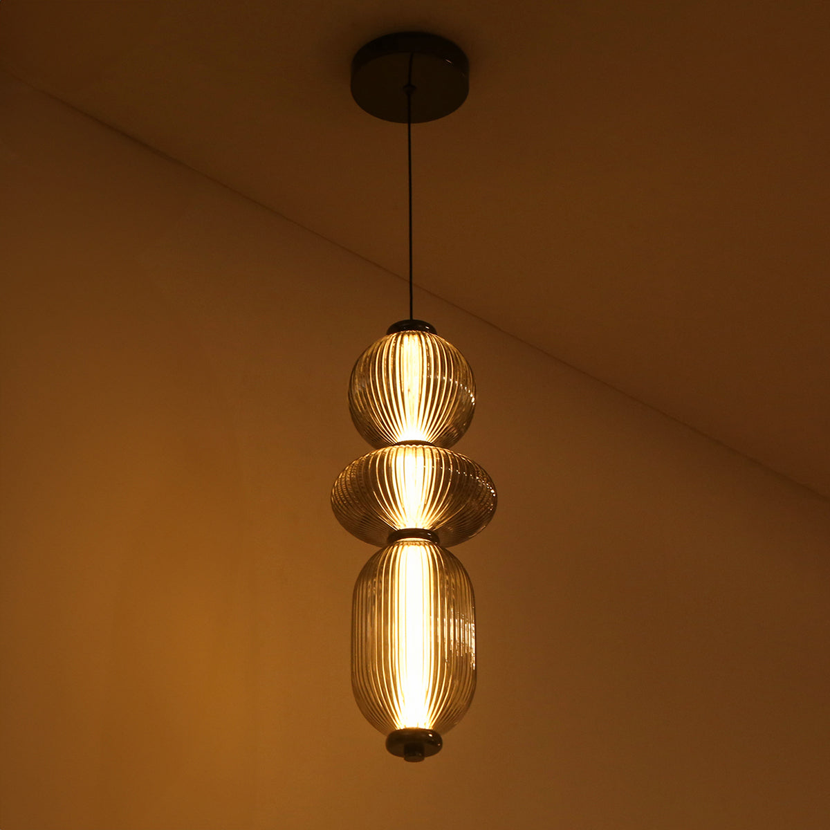 Shop Summer Joy Smoke LED Pendant Light Living Room