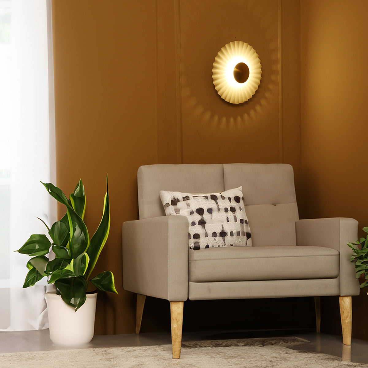 Shop Sunflower Medium LED Wall Light Bedrooms