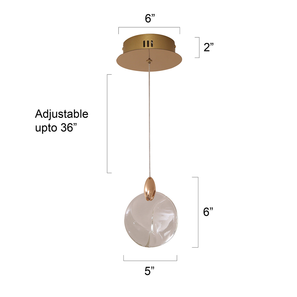 Shop Thoughtful Clear Glass LED Pendant Light Breakfast Counter