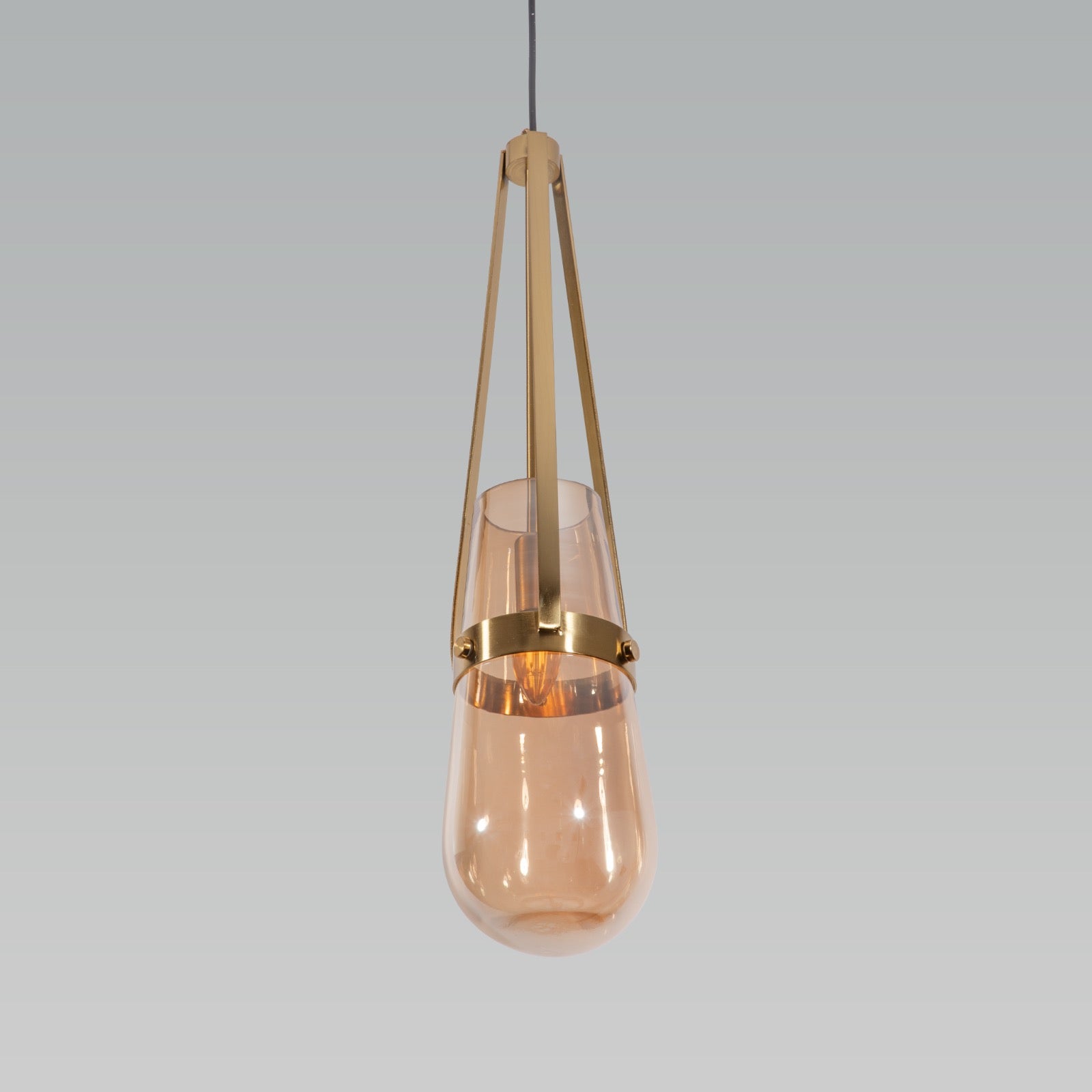 Shop Trikone Amber Pendant Light Corner