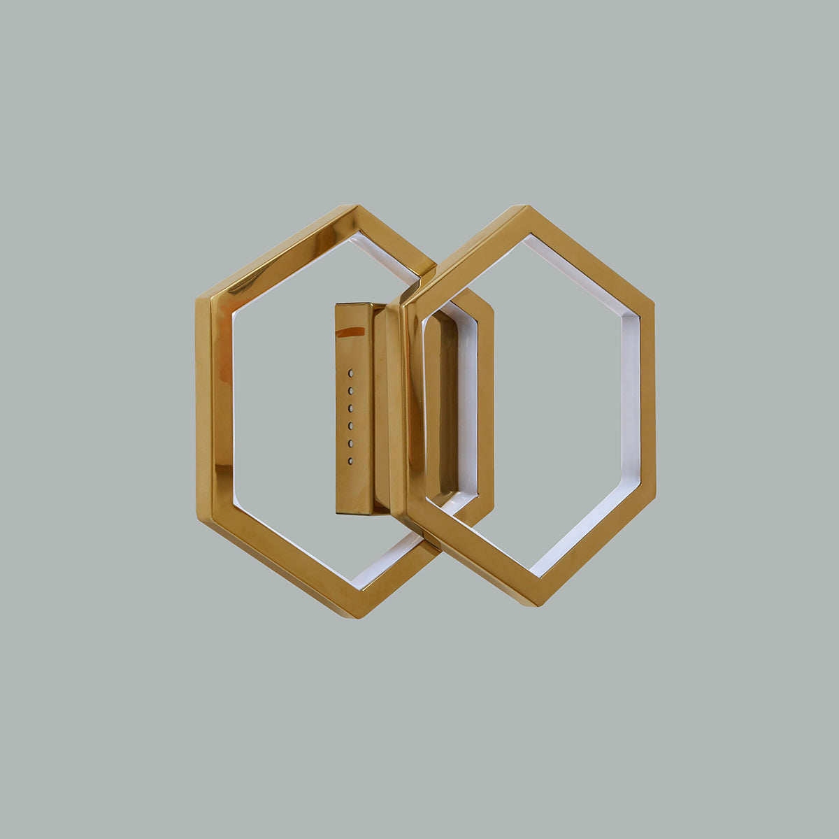 Shop Twin Ties Gold LED Wall Light Interior Lights