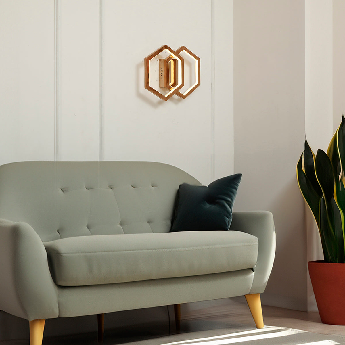 Shop Twin Ties Rose Gold LED Wall Light Bangalore