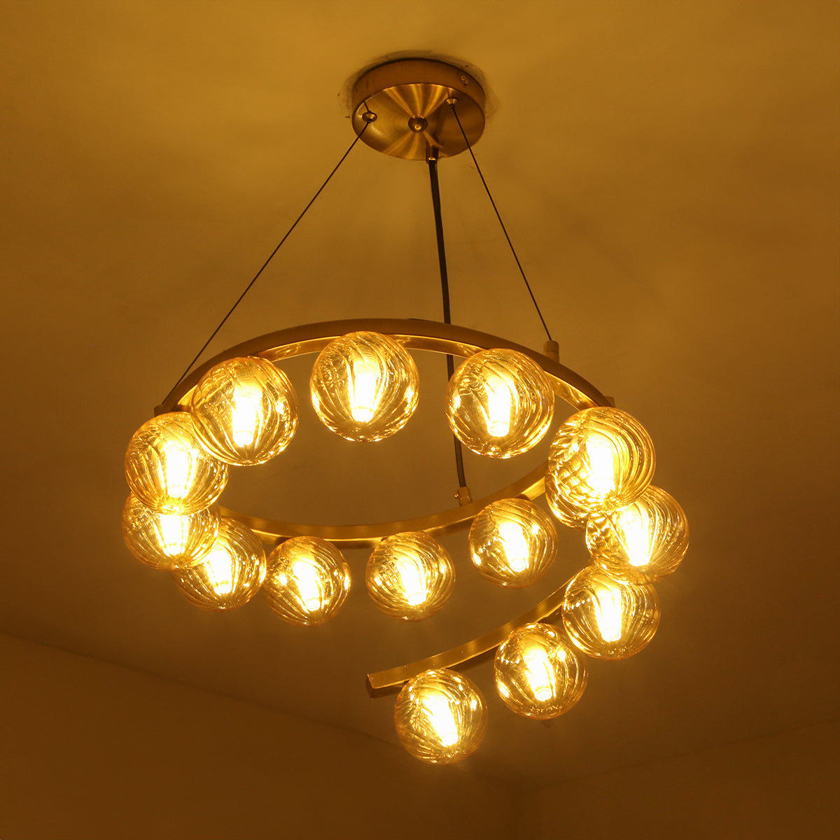 Shop Twister LED Chandelier Living Room