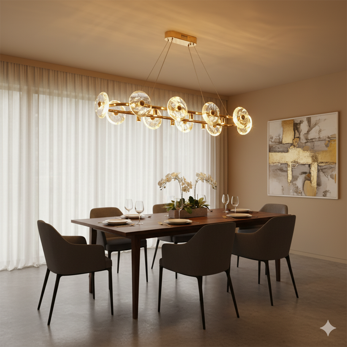 Shop Winter Sky LED Chandelier Interior Lights