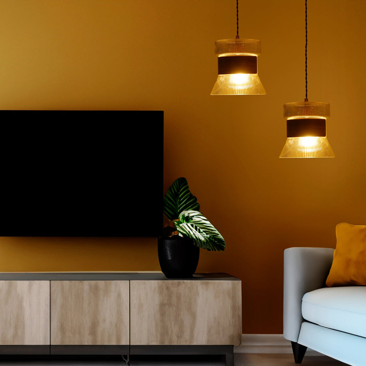 Shop Wooden Look Pendant Light Interior Lights