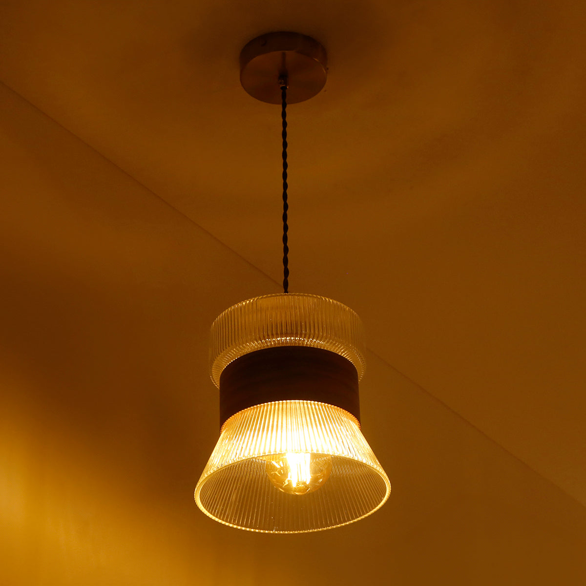 Shop Wooden Look Pendant Light Living Room