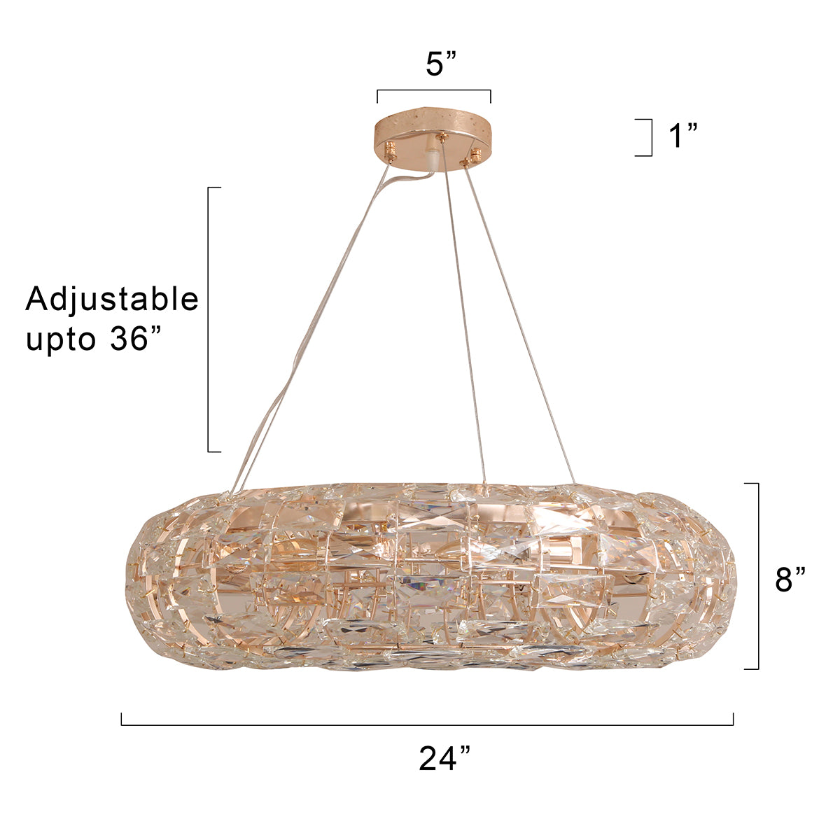 Shop Zero Gravity 600mm Crystal Chandelier Interior Lights