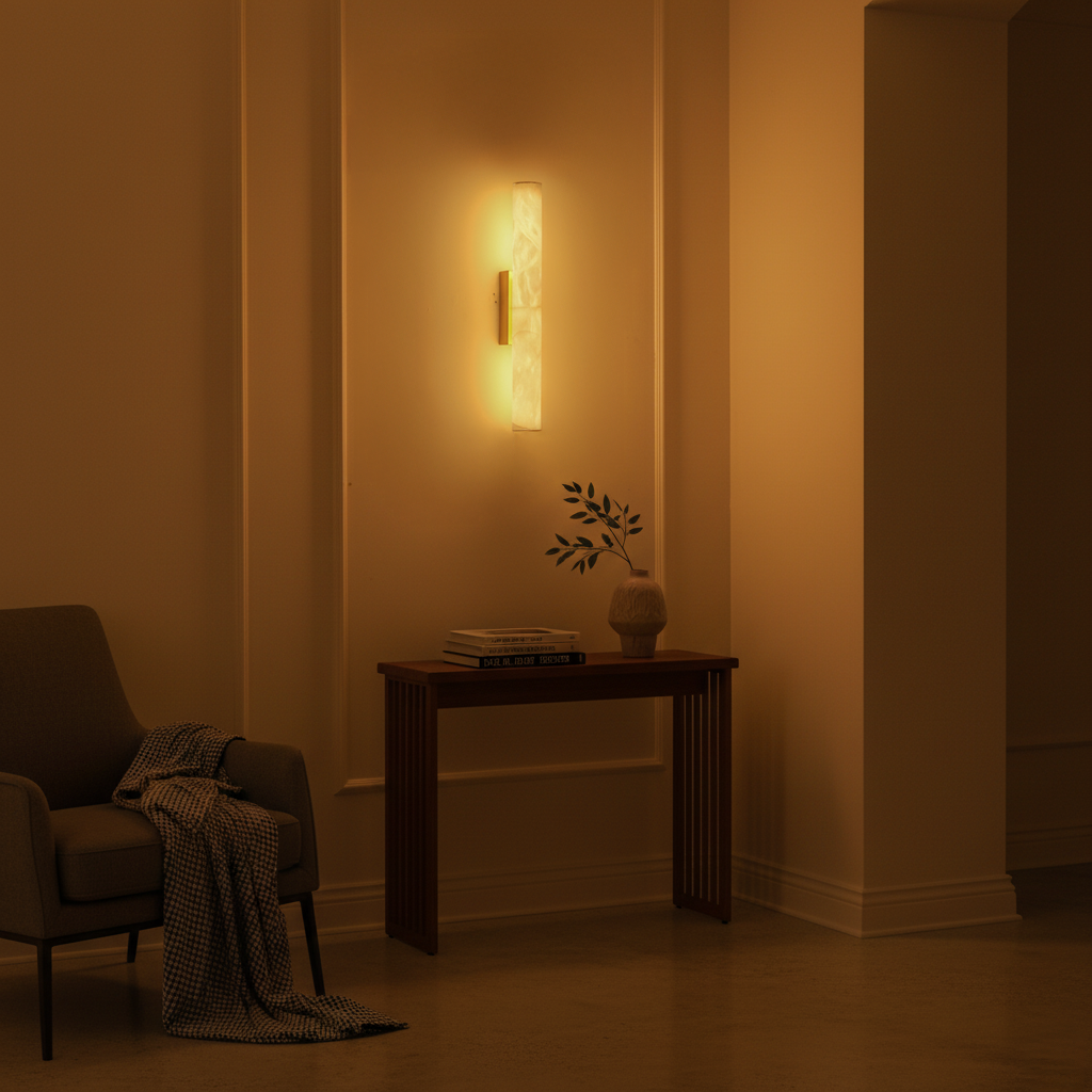 Sleek Marble 400mm LED Wall Light