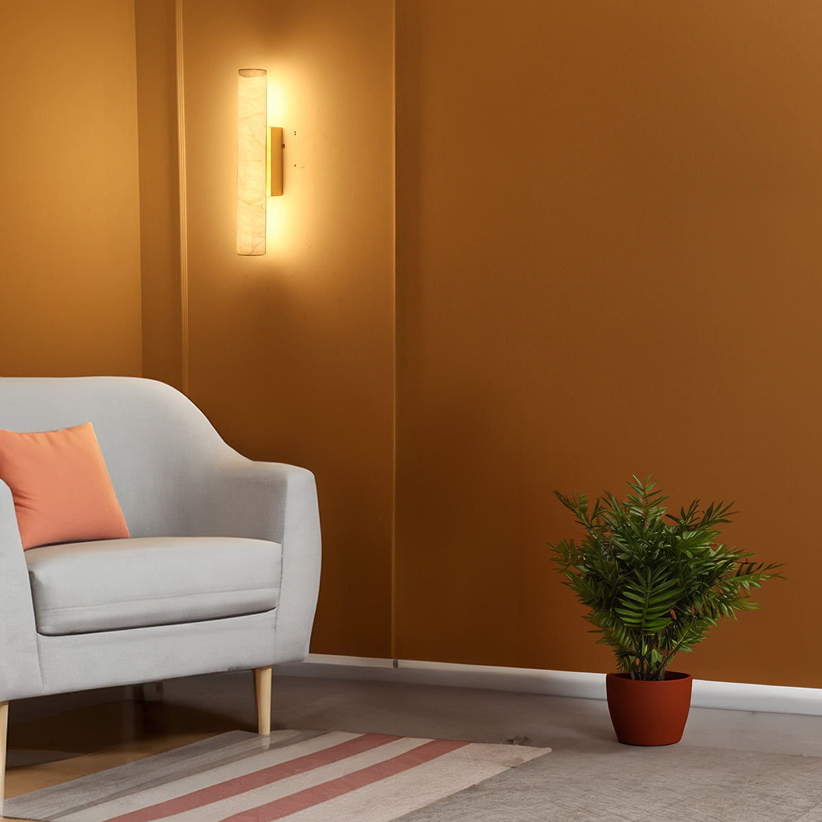 Sleek Marble 400mm LED Wall Light Online