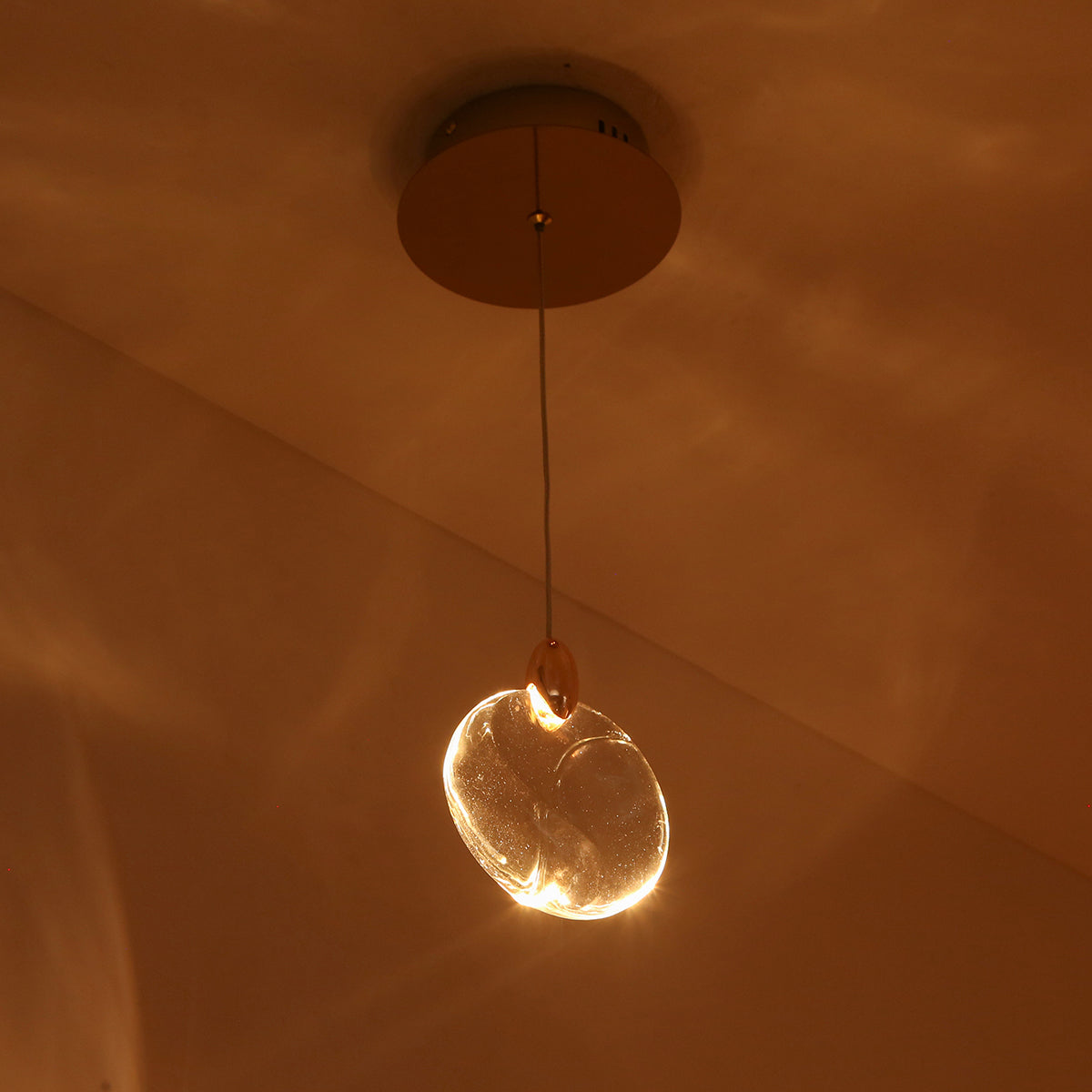 Thoughtful Clear Glass LED Pendant Light Online