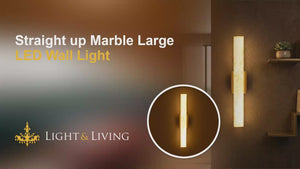 Buy Straight up Marble Large LED Wall Light video