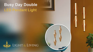 Busy Day Double LED Pendant Light Video
