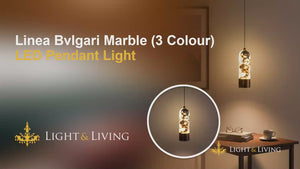 Buy Linea Bvlgari Marble 3 Colour LED Pendant Light video