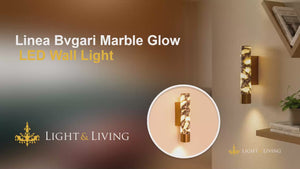 Buy Linea Bvgari Marble Glow LED Wall Light video